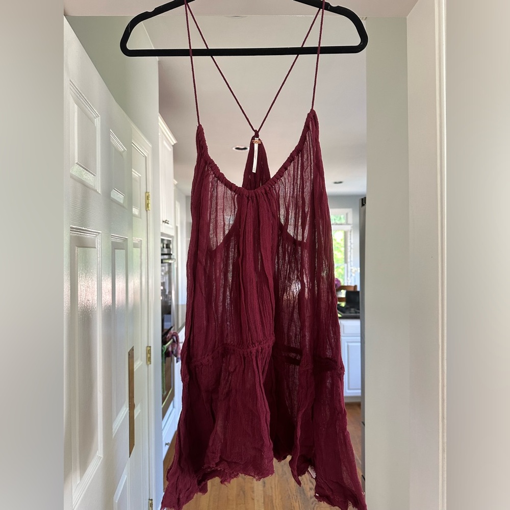 Free People Gauzy Tank Top